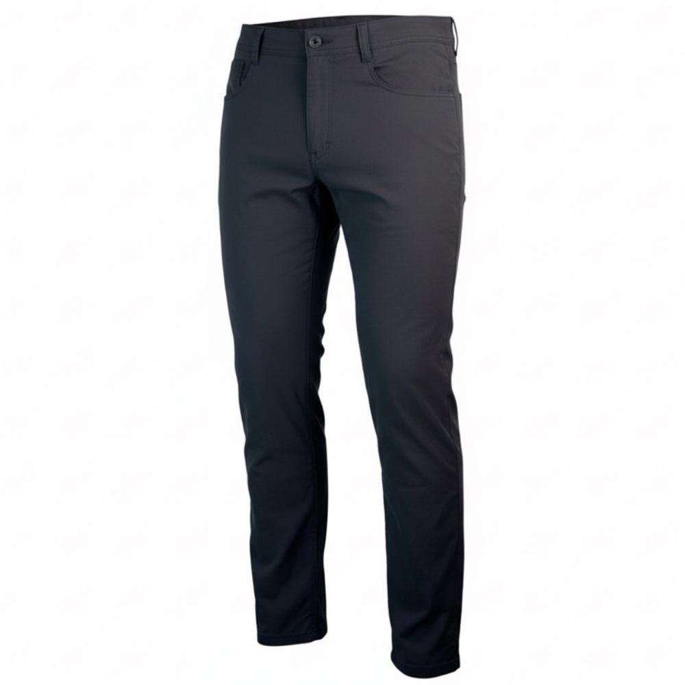 ORVIS Mens Fleece Lined Stretch Fabric Tech Pants Midnight Navy Side Pockets 32